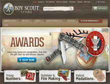 Tablet Screenshot of boyscoutstore.com